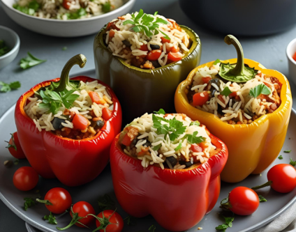 Mi: Gefüllte Paprika